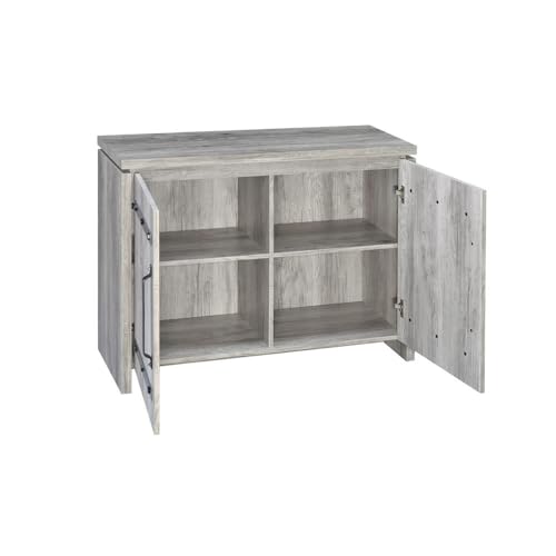 Grey Driftwood 2-door Accent Cabinet X5899