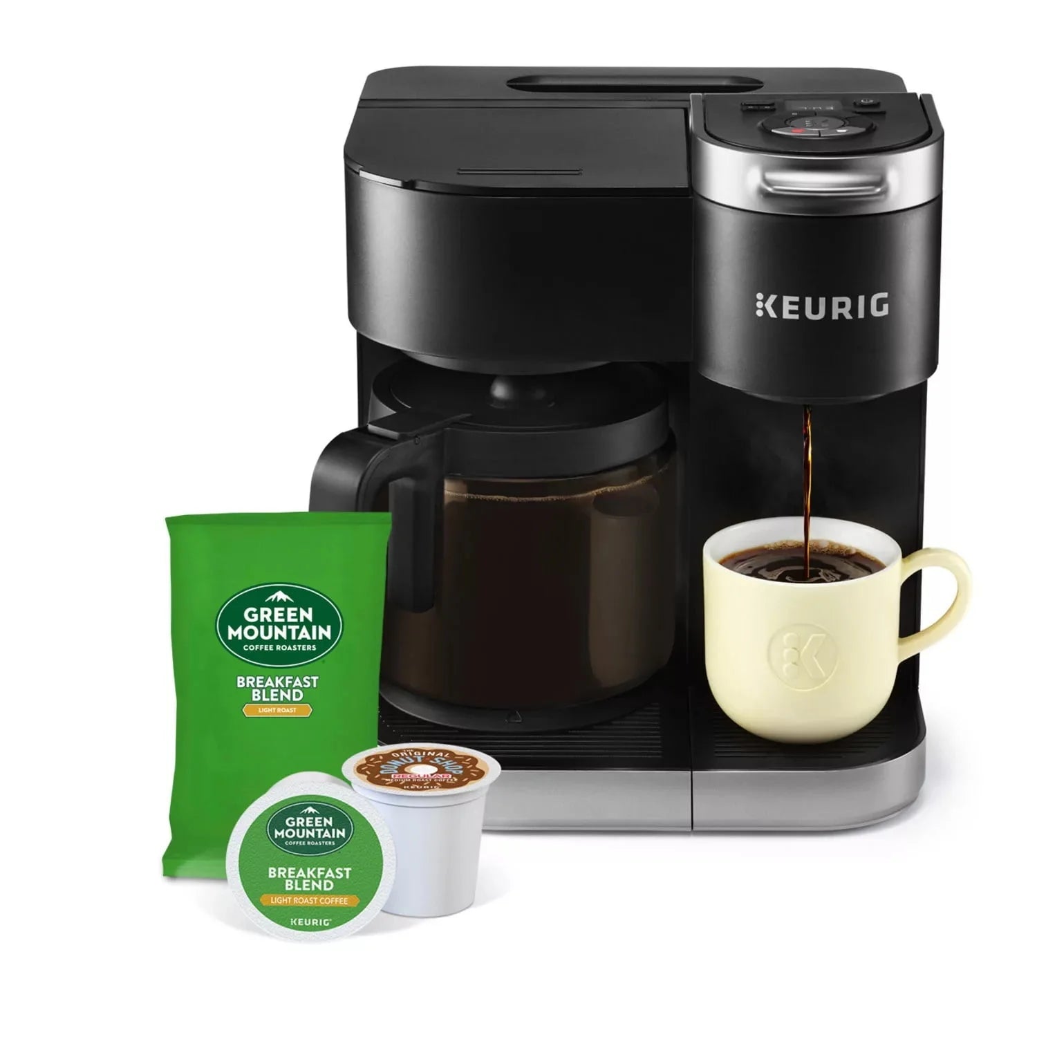 Single Serve and Carafe Coffee Maker D326