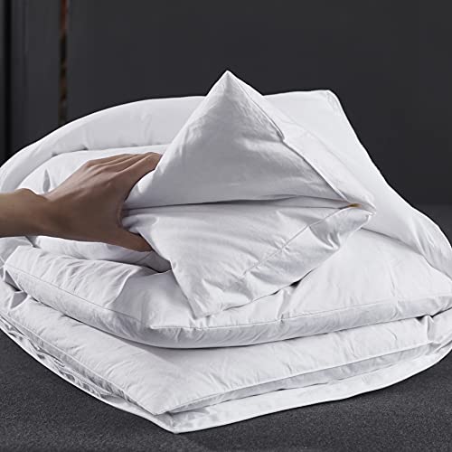 King Size Goose Feather Pillow with Cotton Cover Q169247