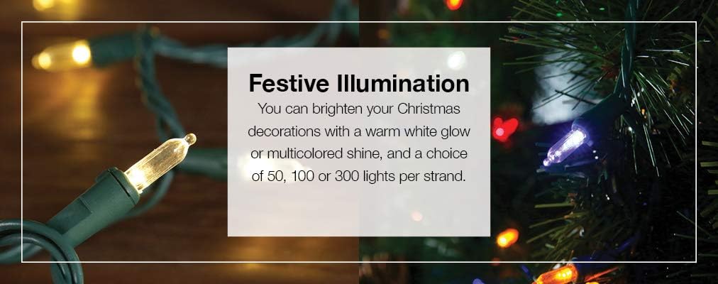 300-Count Multicolor Mini LED Christmas String Lights T580