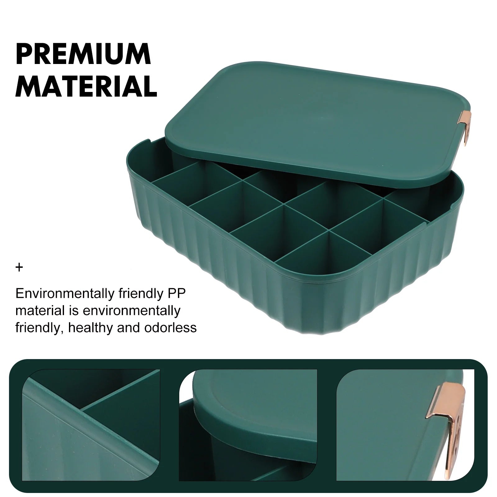 Green 30X23.5X8CM Storage Box D857