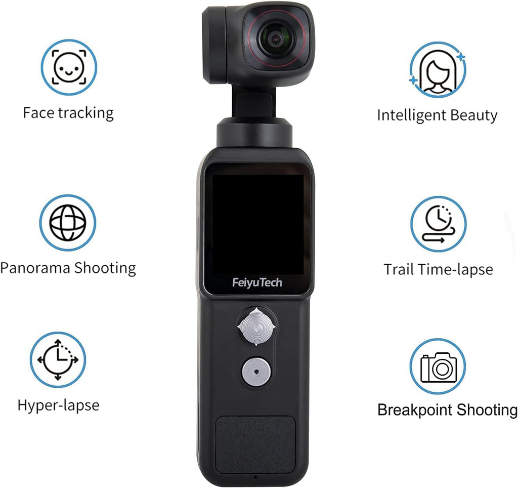 3-axis Stabilizer Gimbal with 4K Video 130° Wide Angle Camera M5801