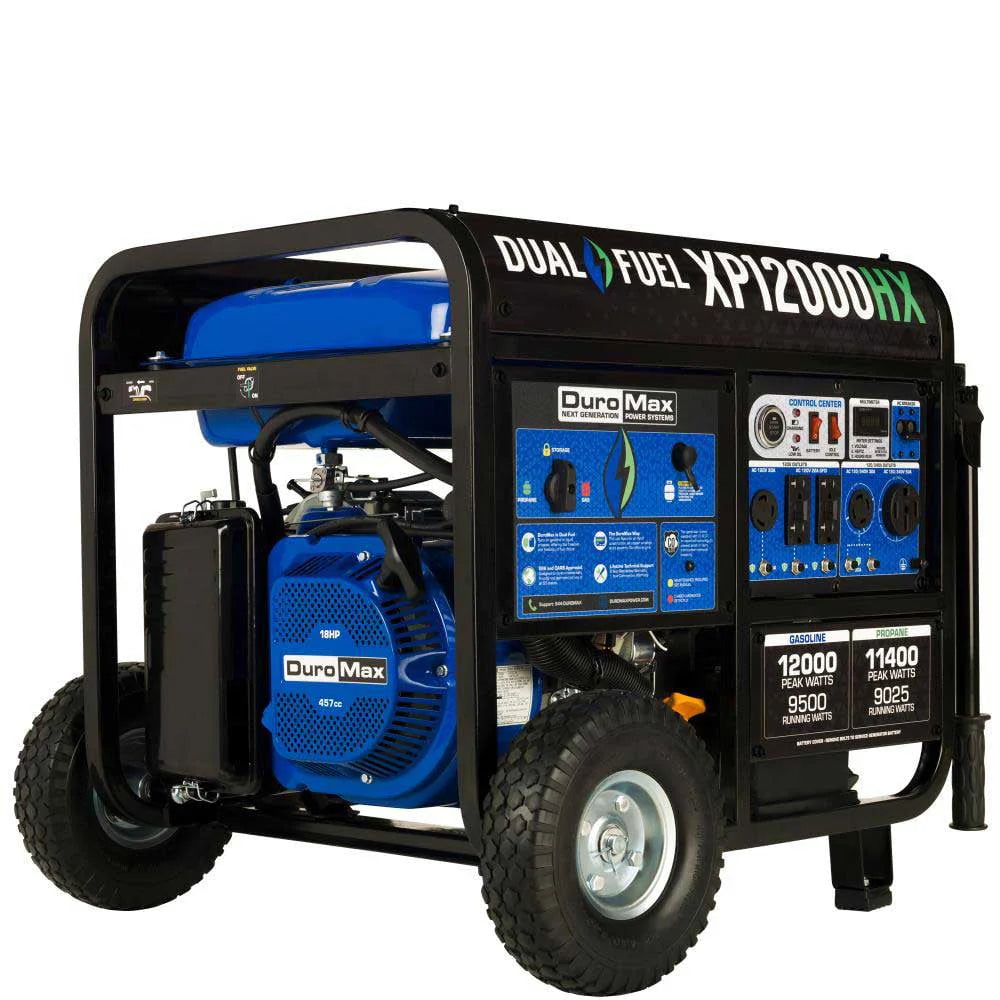 Dual Fuel Gas Propane Portable Generator 12,000 Watt W8657