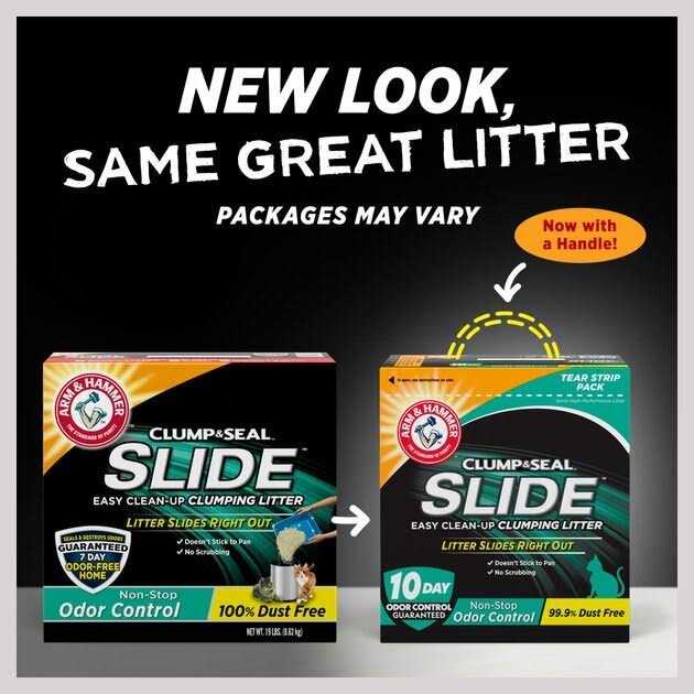 Slide Odor Control Easy Clean-Up Clumping Cat Litter T44926