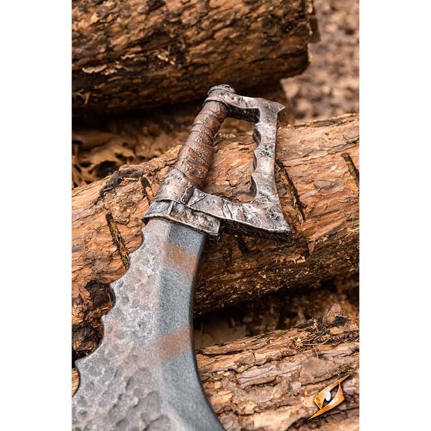Leather Orc Cleaver Q4067