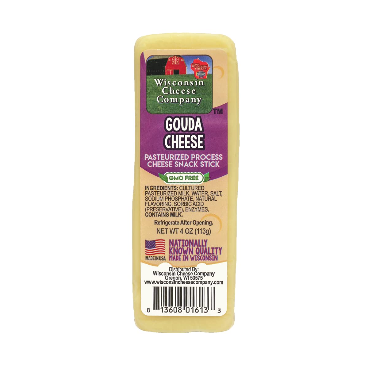 100% Wisconsin Cheese & Cracker Gift Basket, Pack of 5 Blocks P368