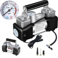 12V DC Double Cylinders Metal Tire Inflator with Auto-Off Y27139
