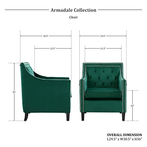 Navy Velvet Accent Chair K512