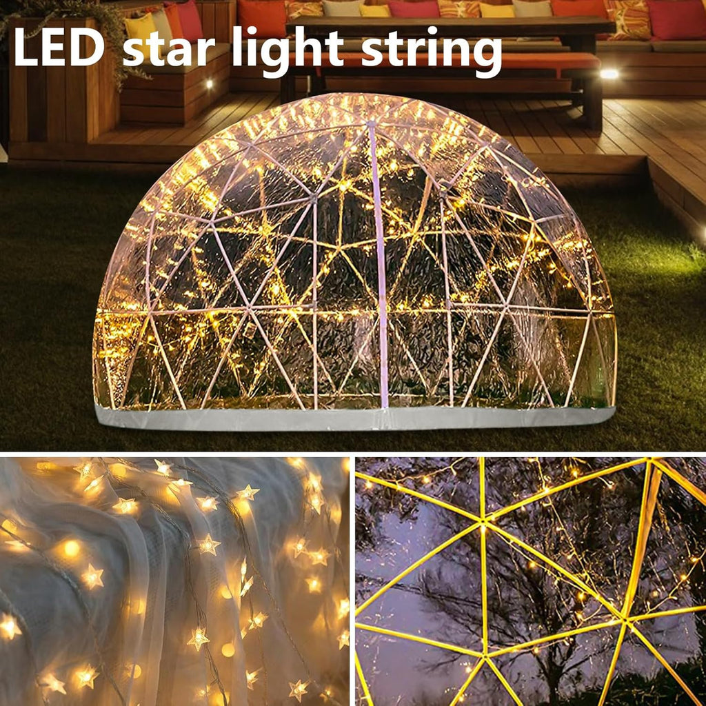 12FT Bubble Tent Dome for 4-8 Person with Triangular Transparent Window A463
