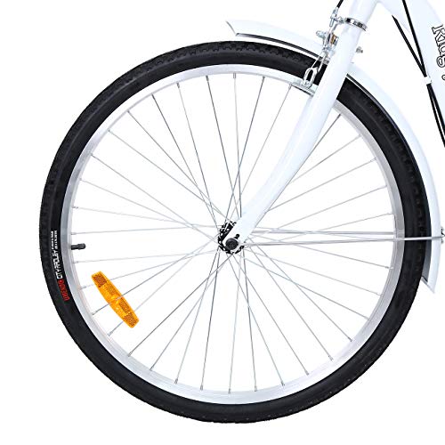 24 Inch 26 Inch 3-Wheel Adult Tricycle with Shopping Basket U386609