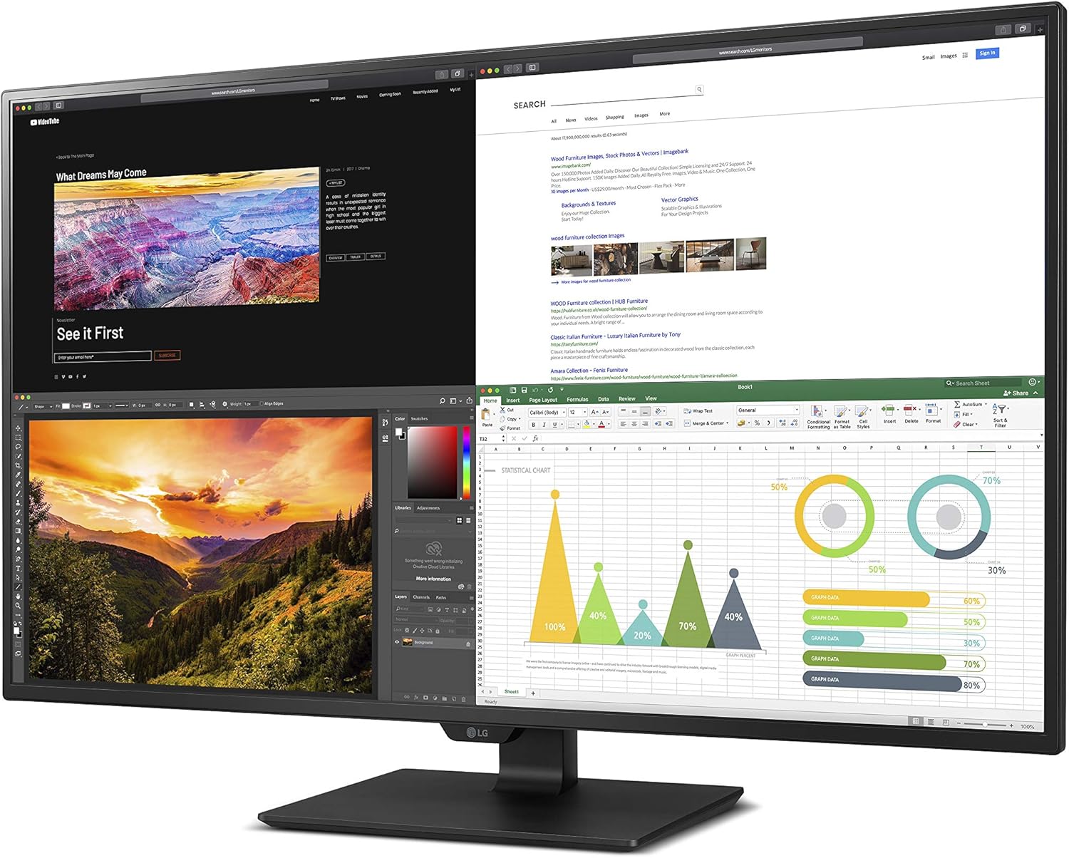43 Inch UHD IPS Display with USB Type-C and HDR10 R1318