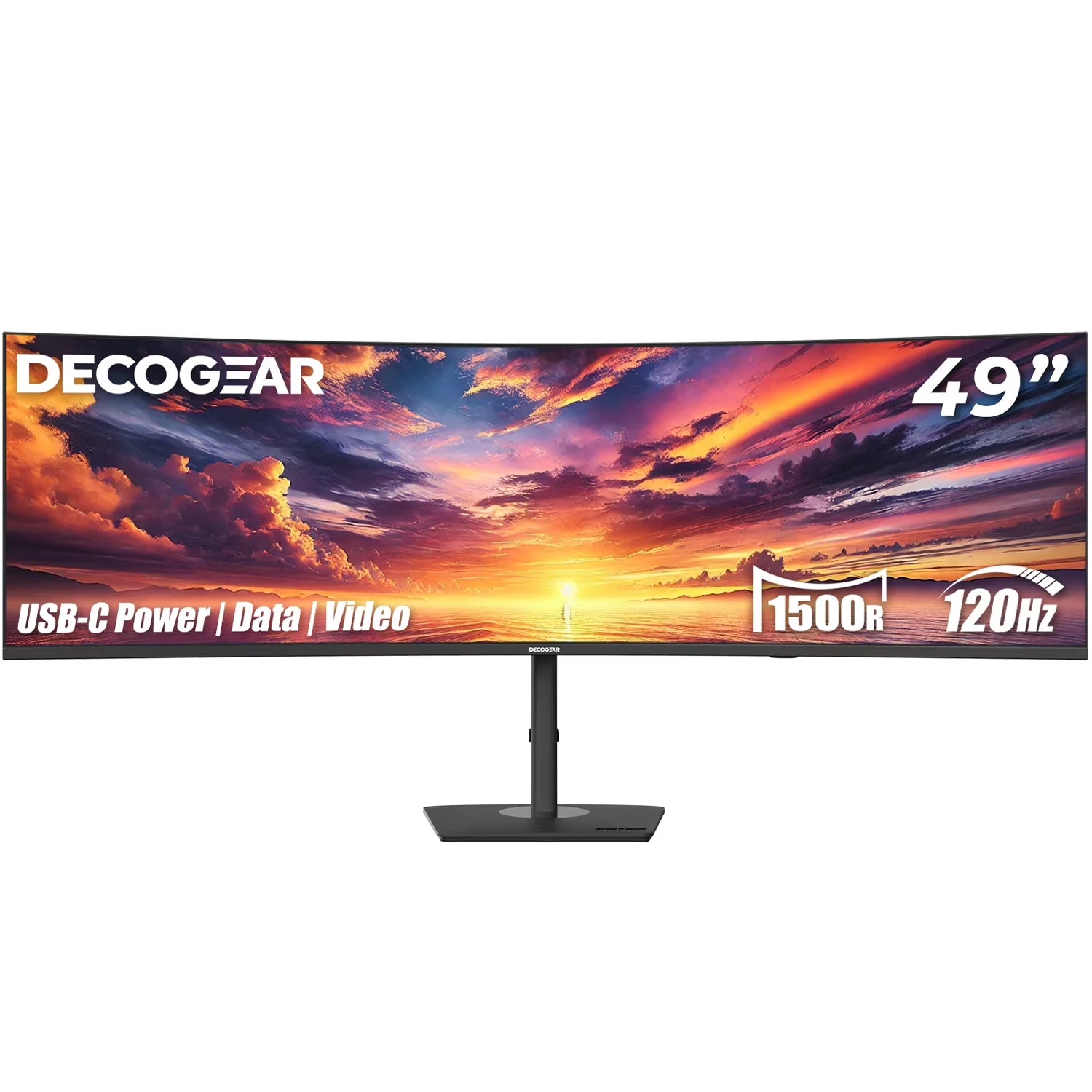 49" 5K Curved Gaming Monitor, 120 Hz, Adjustable Stand R628