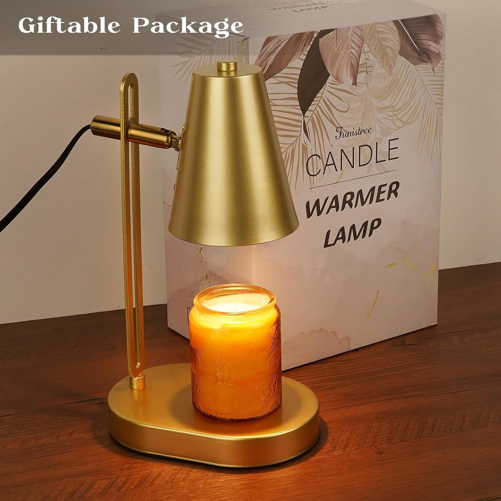 Candle Warmer Lamp with Timer, Adjustable Dimmable, 2 Bulbs N747