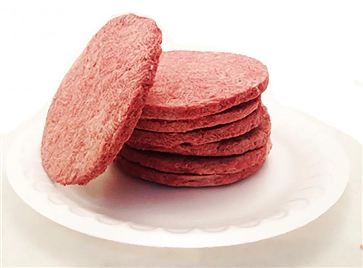15-16 Thick Patties Freeze Dried Hamburger Ground Beef Patties in a #10 Can Q3947