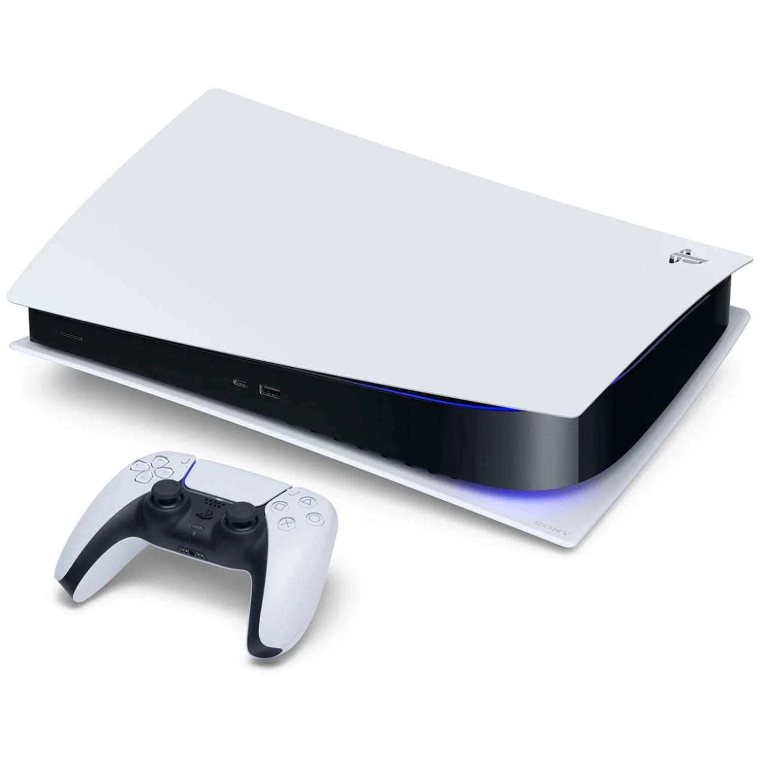 Playstation 5 Disc with Purple Controller, Gran Turismo 7 and Black PULSE 3D Headset Bundle F313809