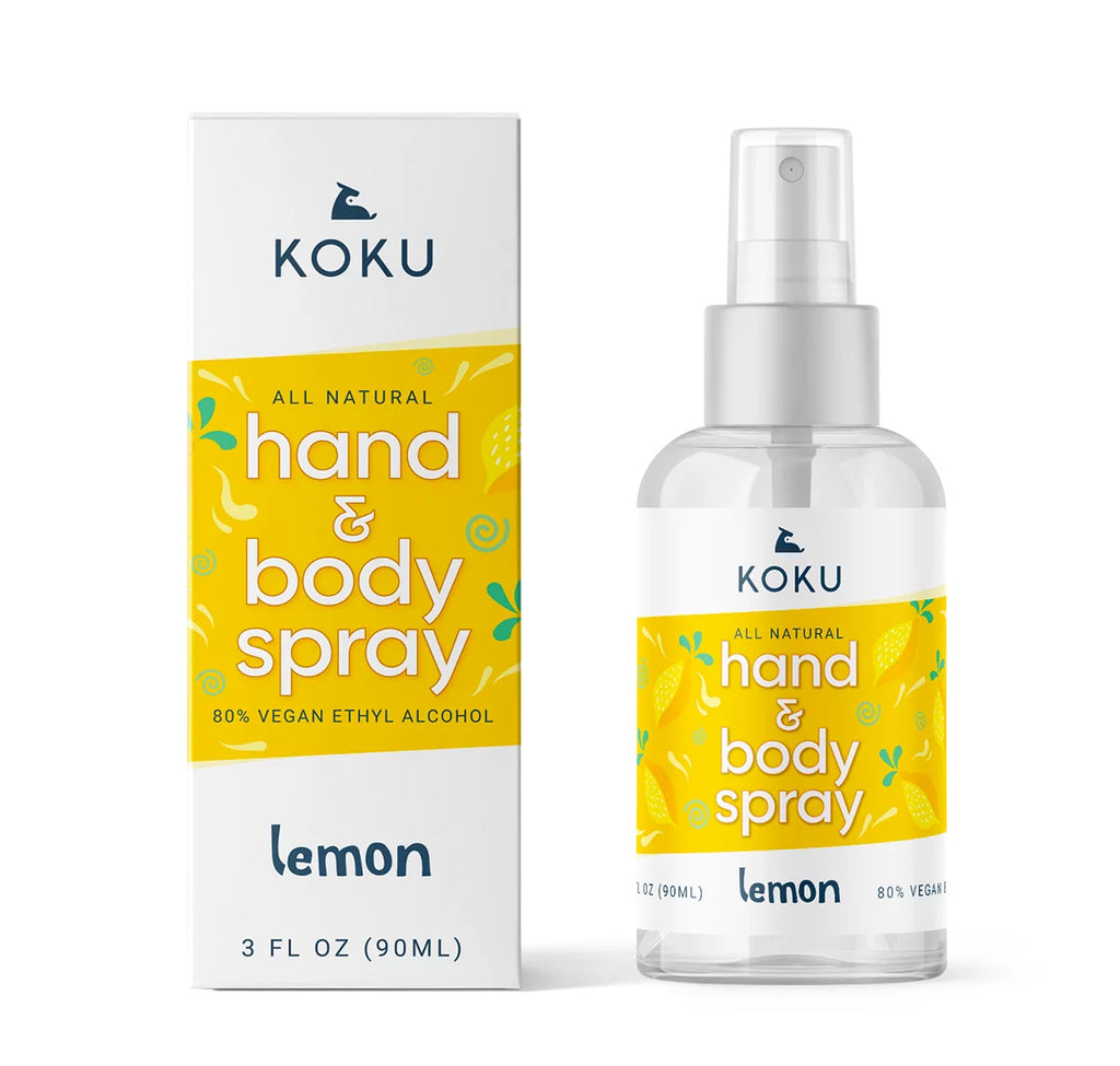 Citrus Hand & Body Spray Variety Pack Three 3-Ounce Travel-Size Spray Bottles Lemon Lime Mandarin Orange R8643
