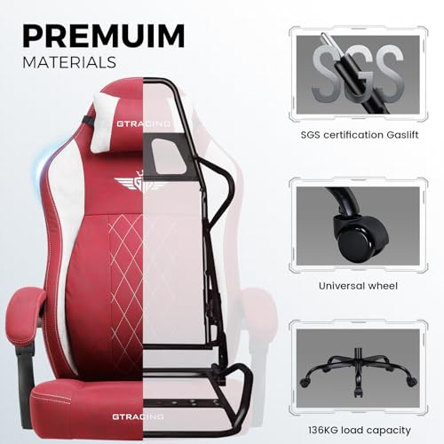 Big and Tall Gaming Chair with Footrest Y487735
