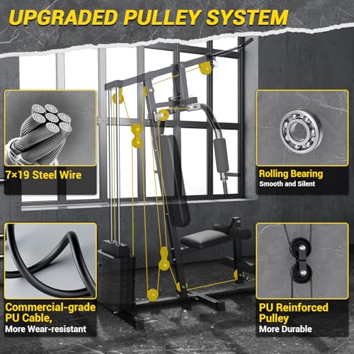 100LBS Weight Stack Multifunctional Home Gym Machine V44074