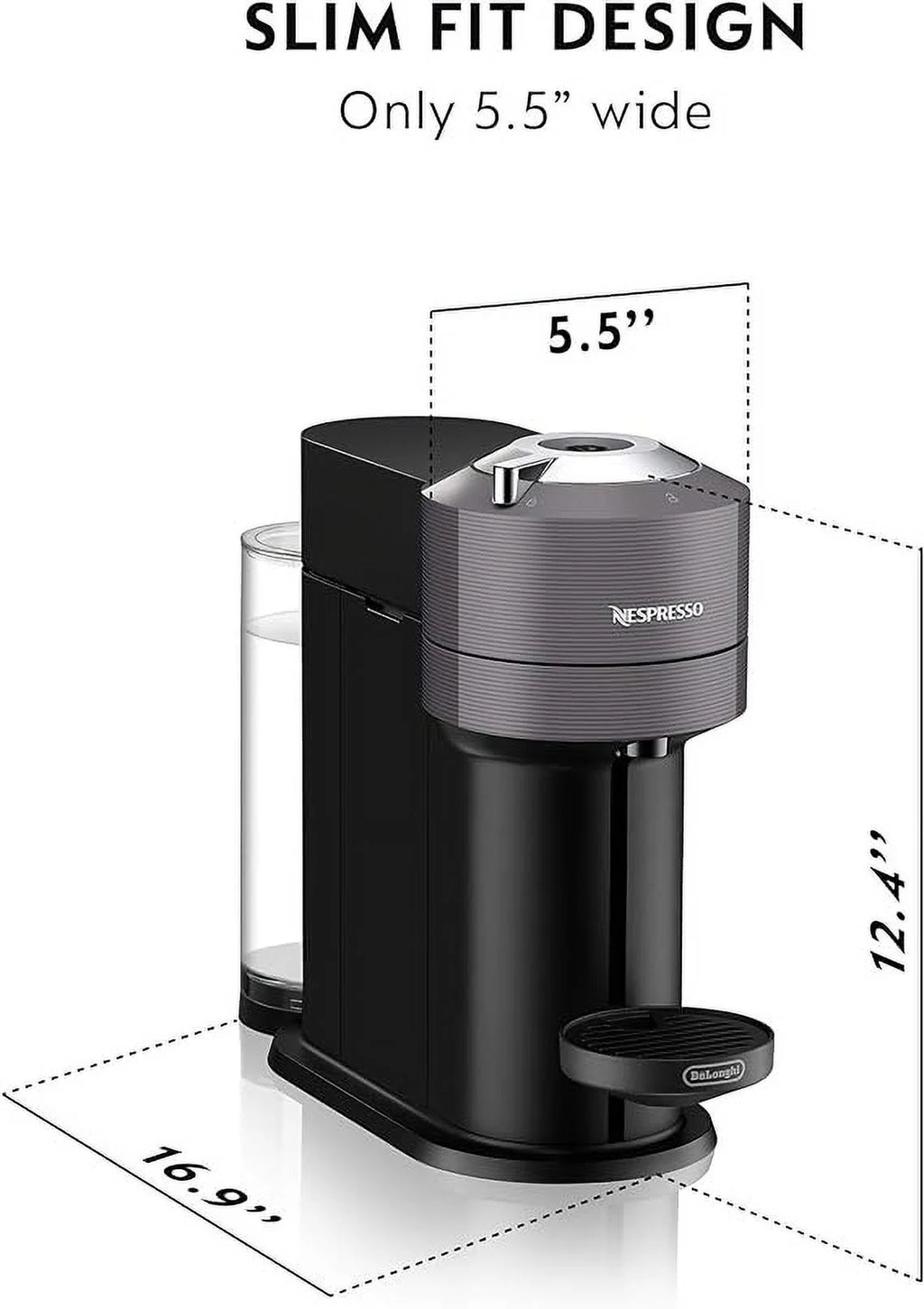 Dark Grey Coffee Espresso Machine L1449