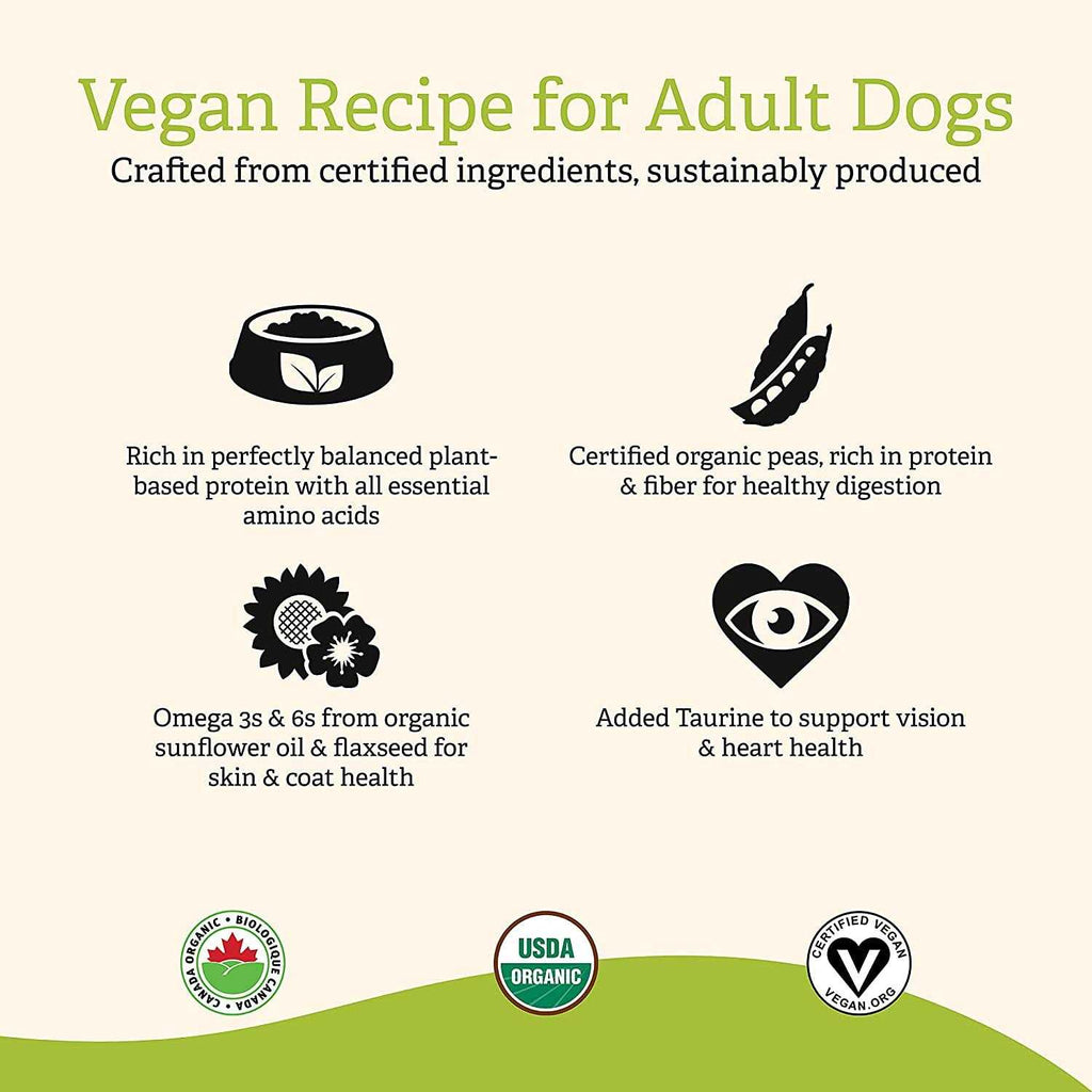 Organic Peas Adult Dry Dog Food V96612