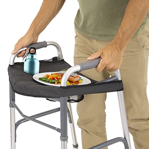 Walker Tray for Folding Standard Walkers with Basket P2758