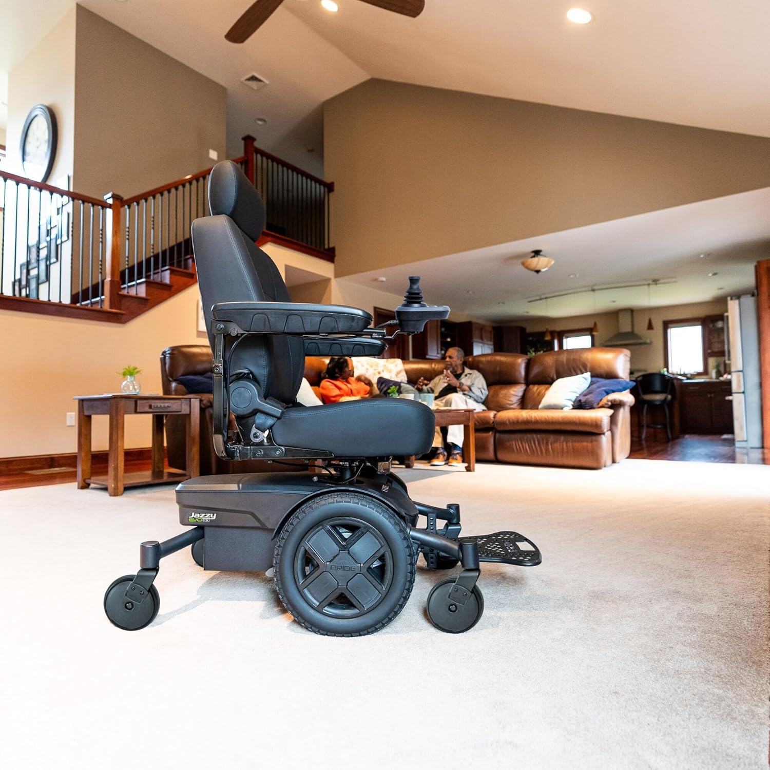 White Electric Wheelchair with U-1 Battery, 300 Lbs Weight Capacity, 16"x16-18" Seat Size S11436