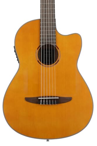 NTX3 Cutaway Acoustic-Electric Nylon-String Classical Guitar With Reinforced Carrying Bag Natural O4538