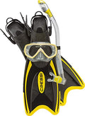 Adult Light Weight Travel Snorkel Set - Mask & Fins P28186