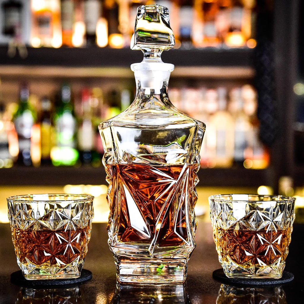 Crystal Decanter Set with 4 Glasses, 850ml W373223