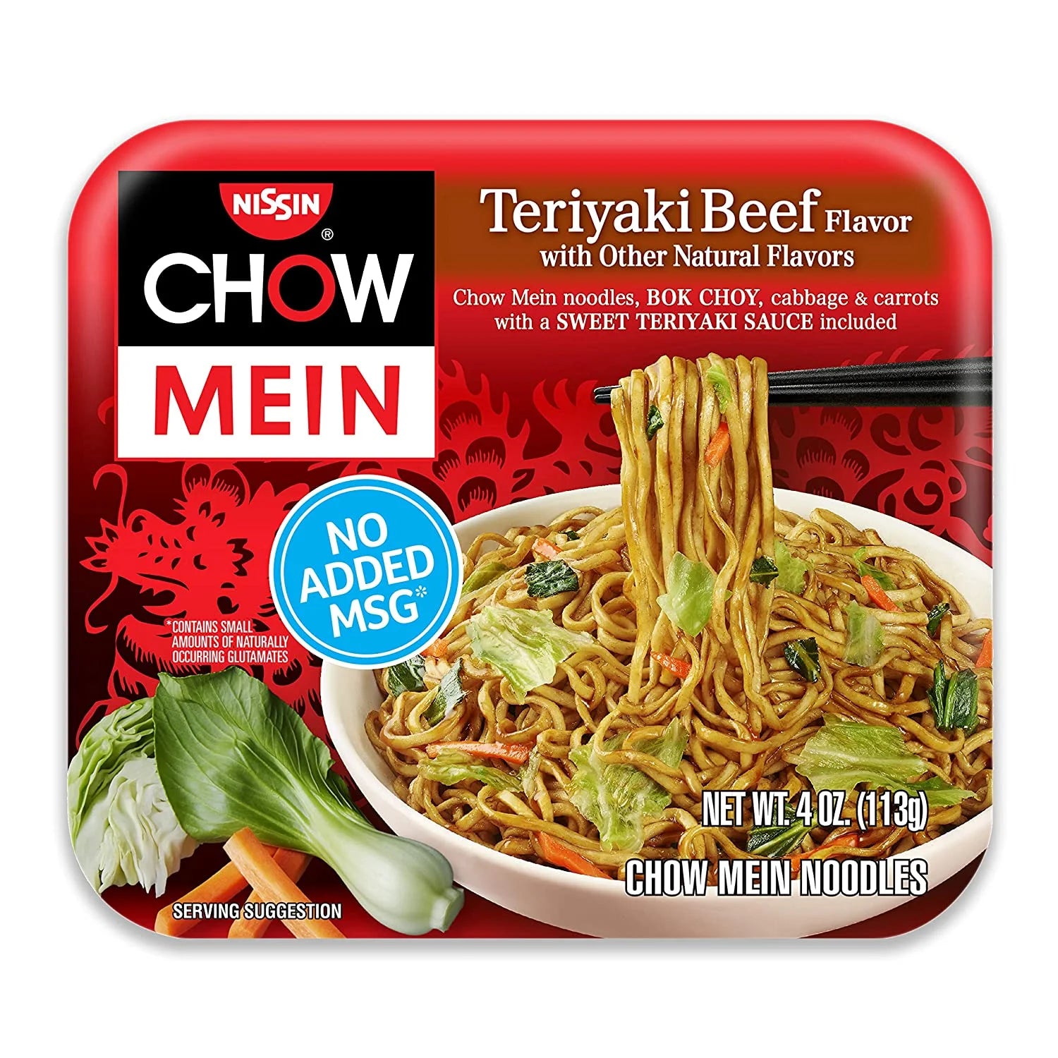 Teriyaki Beef-Flavored Chow Mein Meals (4 oz., Pack of 8) E25707