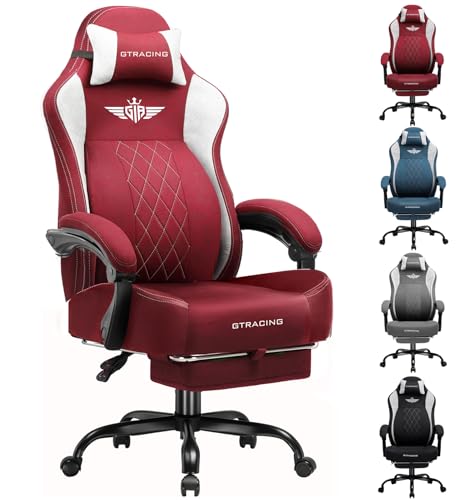 Big and Tall Gaming Chair with Footrest Y487735