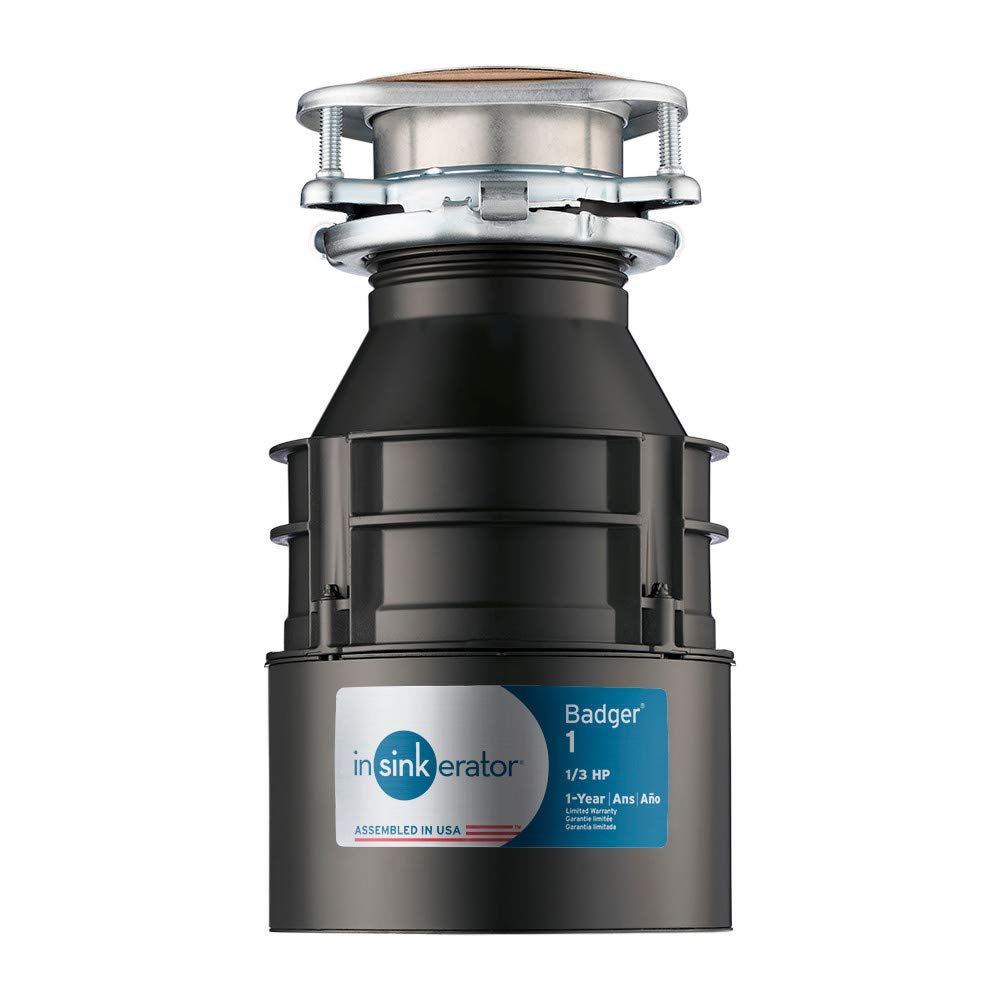Black 1/3 HP Continuous Feed Garbage Disposal, Black 1/2 HP Continuous Feed Garbage Disposal B4077