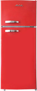 Retro 2 Door Refrigerator with Freezer, 10 cu ft, red O823314
