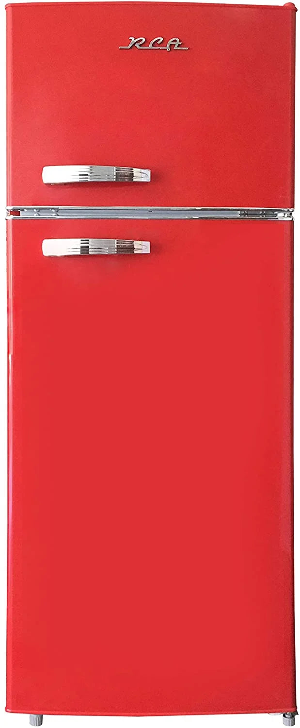 Retro 2 Door Refrigerator with Freezer, 10 cu ft, red O823314