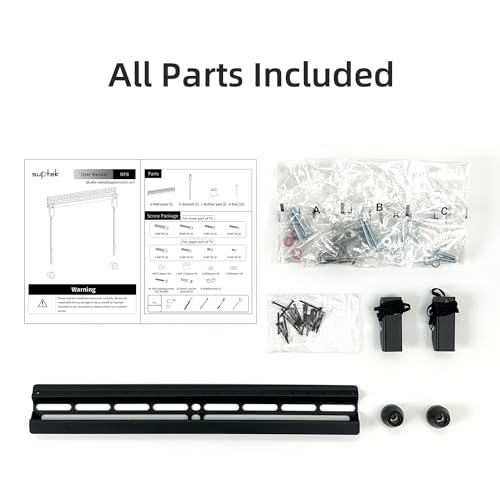 Studless TV Wall Mount for 23-60 Inch TVs up to 99 lbs, Low Profile Drywall TV Bracket with Max VESA 400x400mm R78226