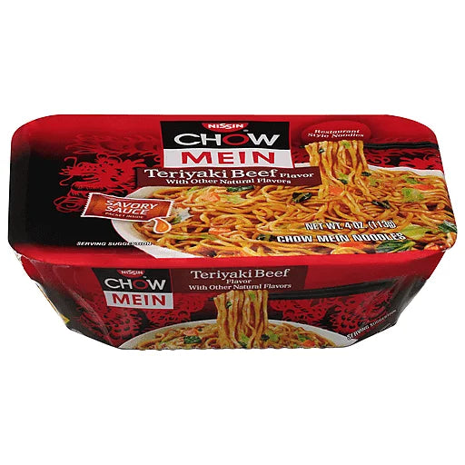 Teriyaki Beef-Flavored Chow Mein Meals (4 oz., Pack of 8) E25707