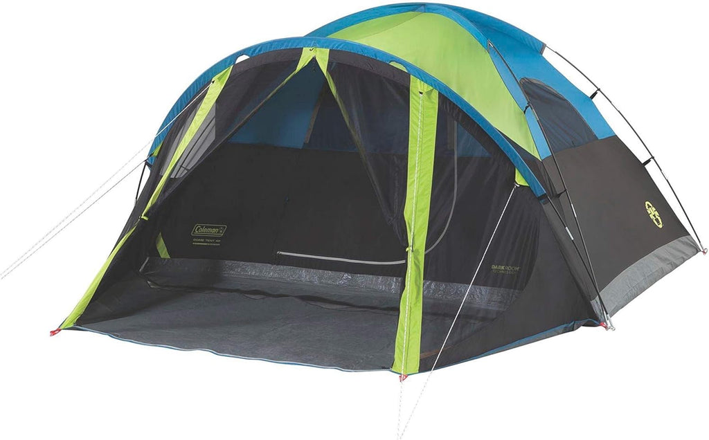 4/6 Person Dark Room Camping Tent with Screened Porch, Folding Beach Chair with Built in Drinks Cooler K35581