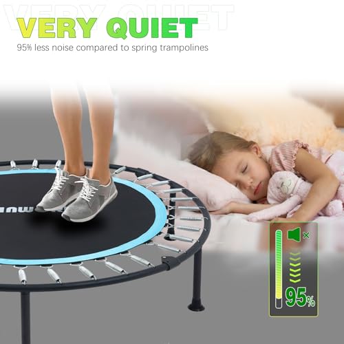 40"/48" 330 LBS Foldable Rebounder with Adjustable Foam Handle Q182