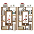 Natural 7 Cubes Wood Open Bookcase K521