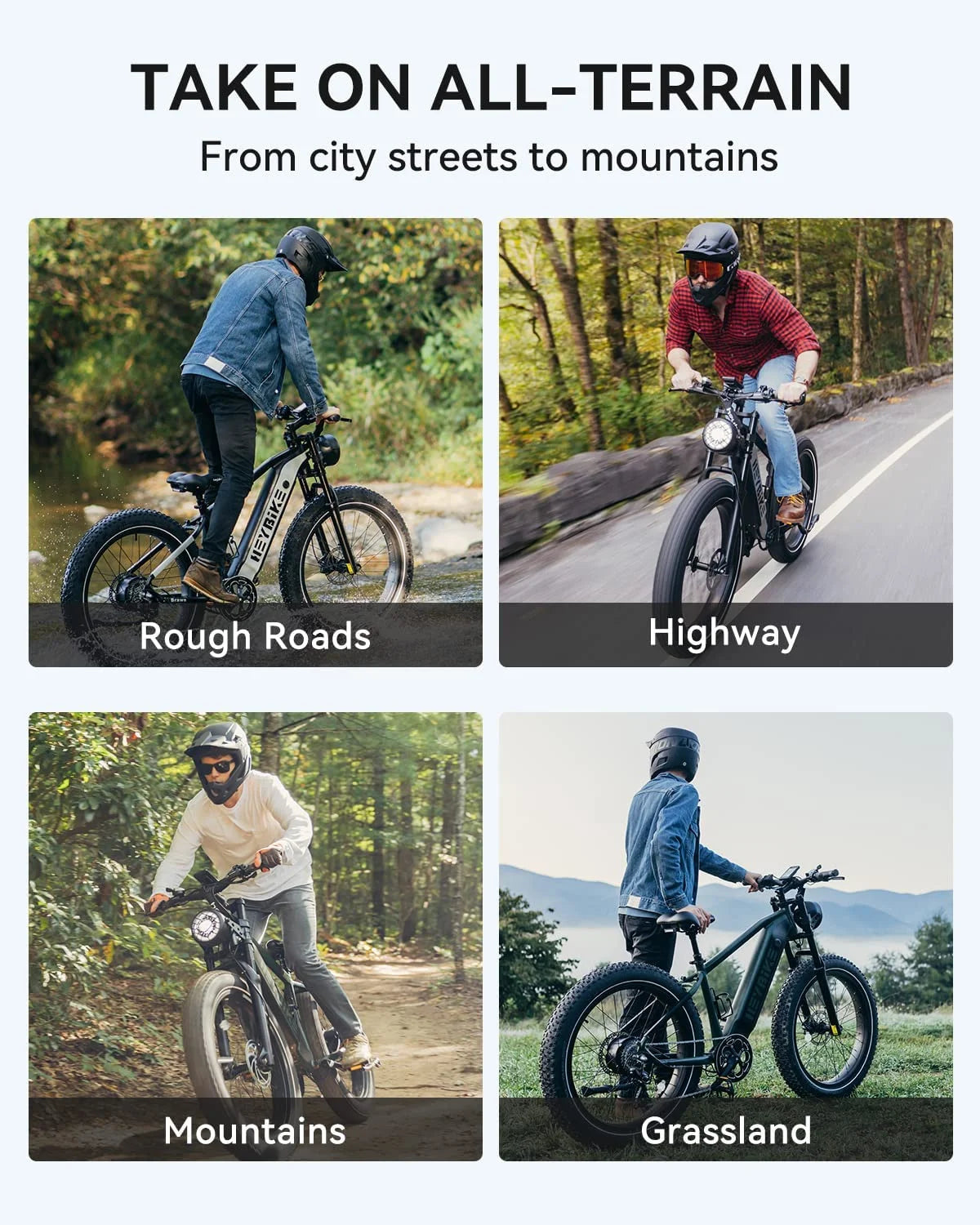750W Fat Tire Electric Bike with 48V 18Ah Removable Battery U786019