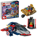 Marvel Captain America vs. Thanos Building Toy with 2 Minifigures, Ages 4+ T826