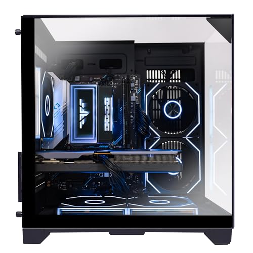 AMD Ryzen 7 5700X 8-Core 3.4 GHz Intel Arc B580 32GB DDR4 RAM 1TB PCIe + 1TB SATA SSD WiFi Bluetooth RGB Fans Windows 11 Pro Black Tower Computer W9173