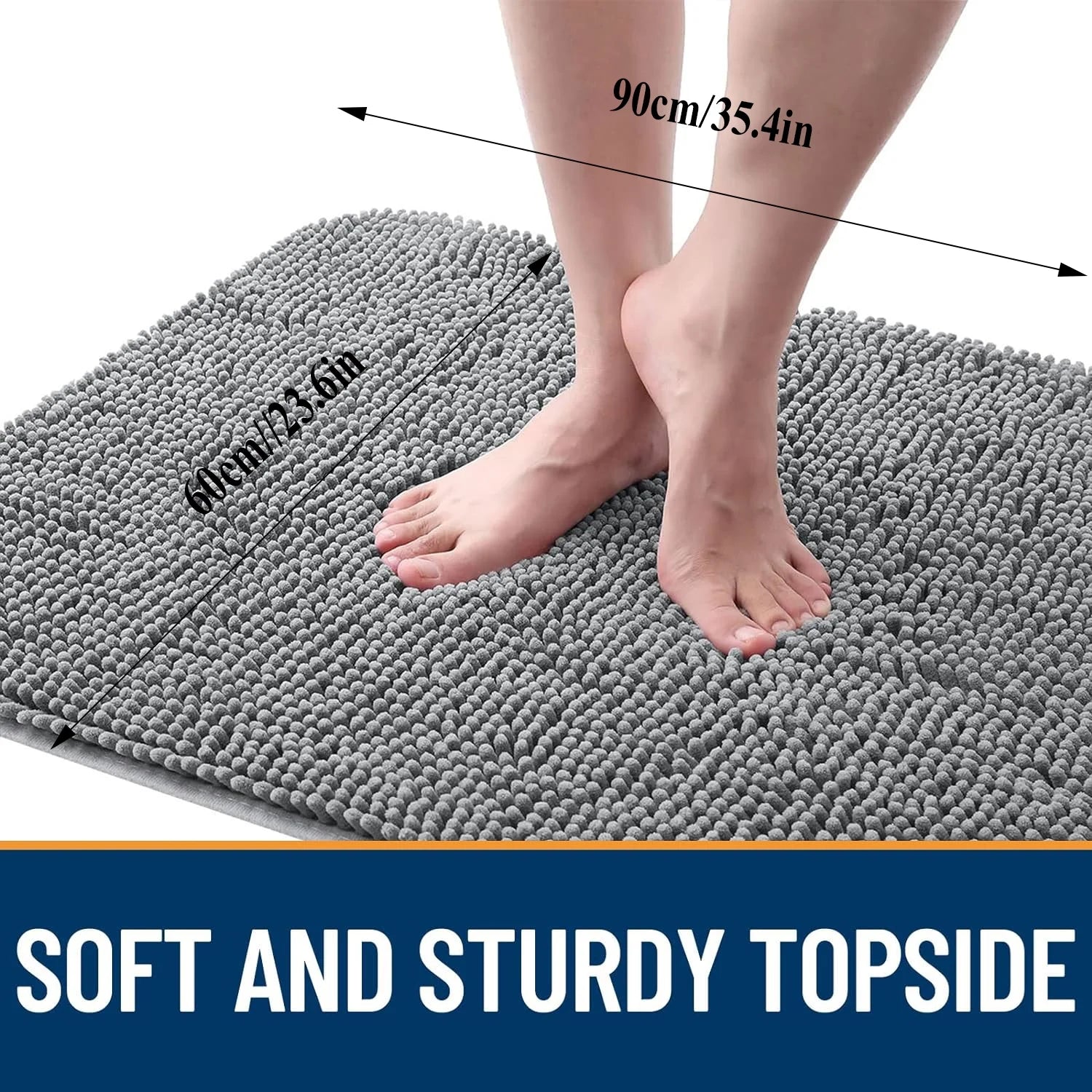 Non-Slip Washable Microfiber Door Mat C678303
