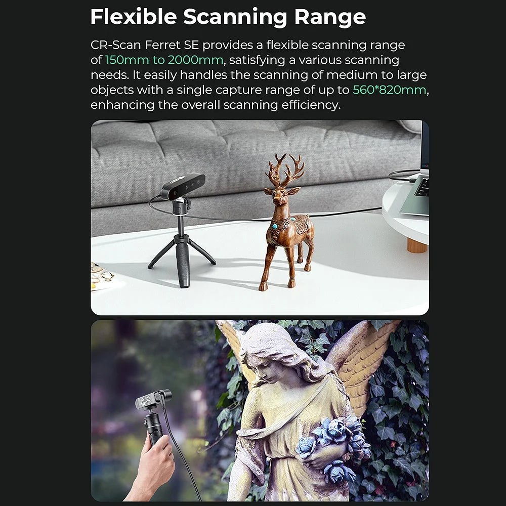 Handheld 3D Scanner 30fps 0.1mm Dual Mode R77560