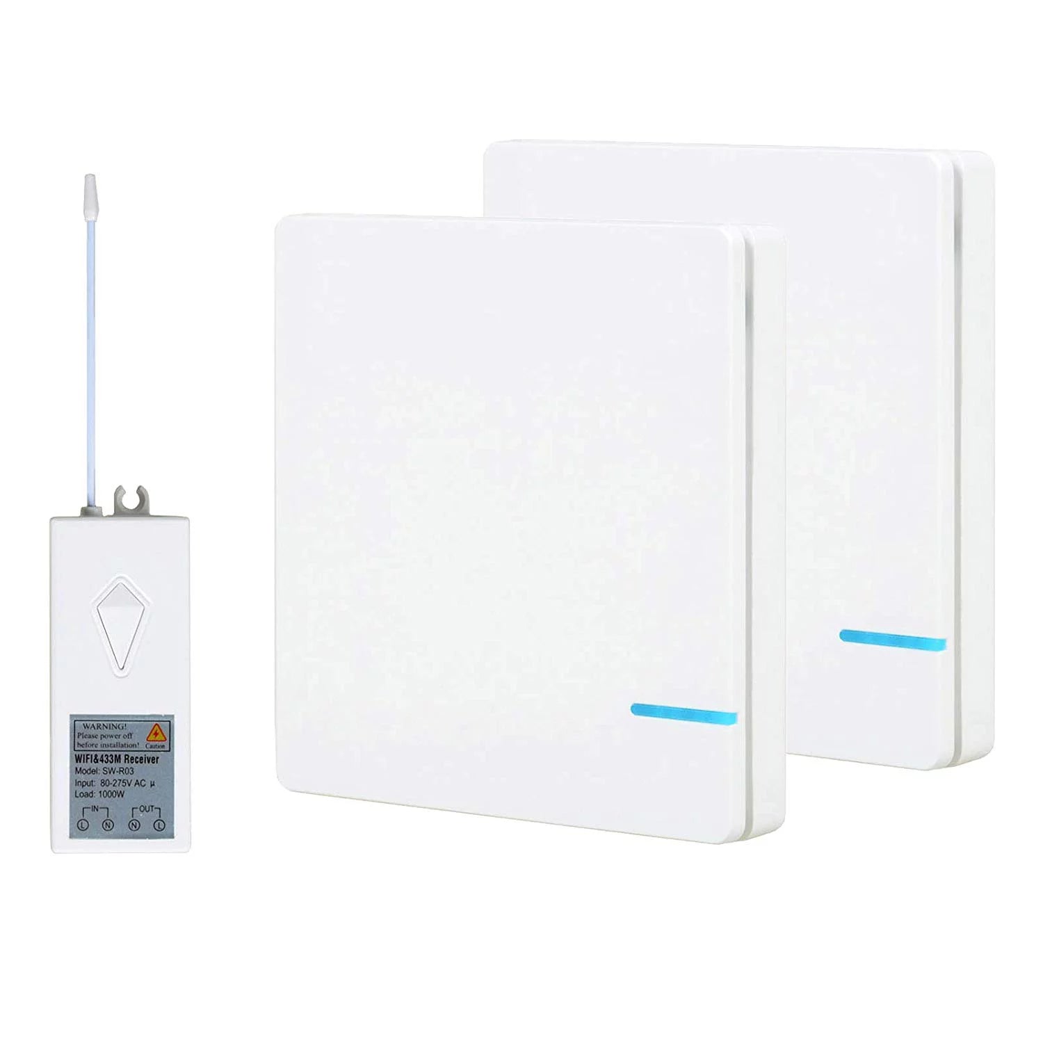 Smart Light Switch WiFi Wall Wireless 2x 1-gang Switch G73266