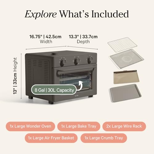 6-in-1 Air Fryer & Toaster Oven with Steam Infusion F785