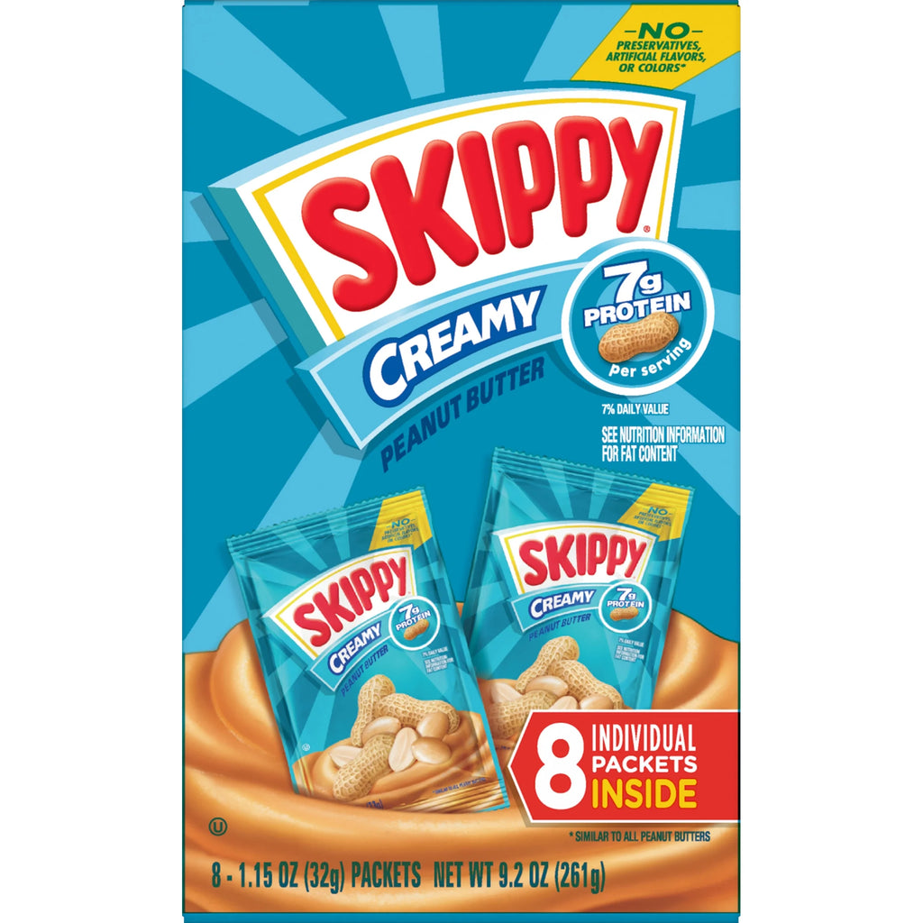 1.15 oz Creamy Peanut Butter Squeeze Packs (64 Pouches) L12597