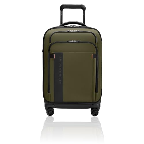 Black 22" Expandable Spinner Softside Luggage O8205