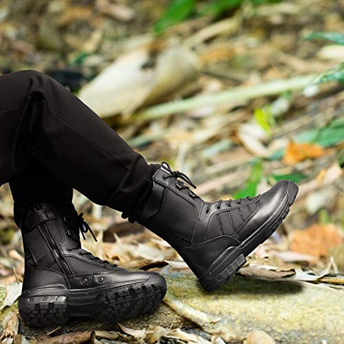 Men's Military Tactical Boots with Zipper H9464
