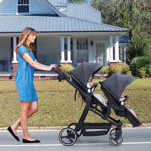 Light Gray Double Stroller L7646